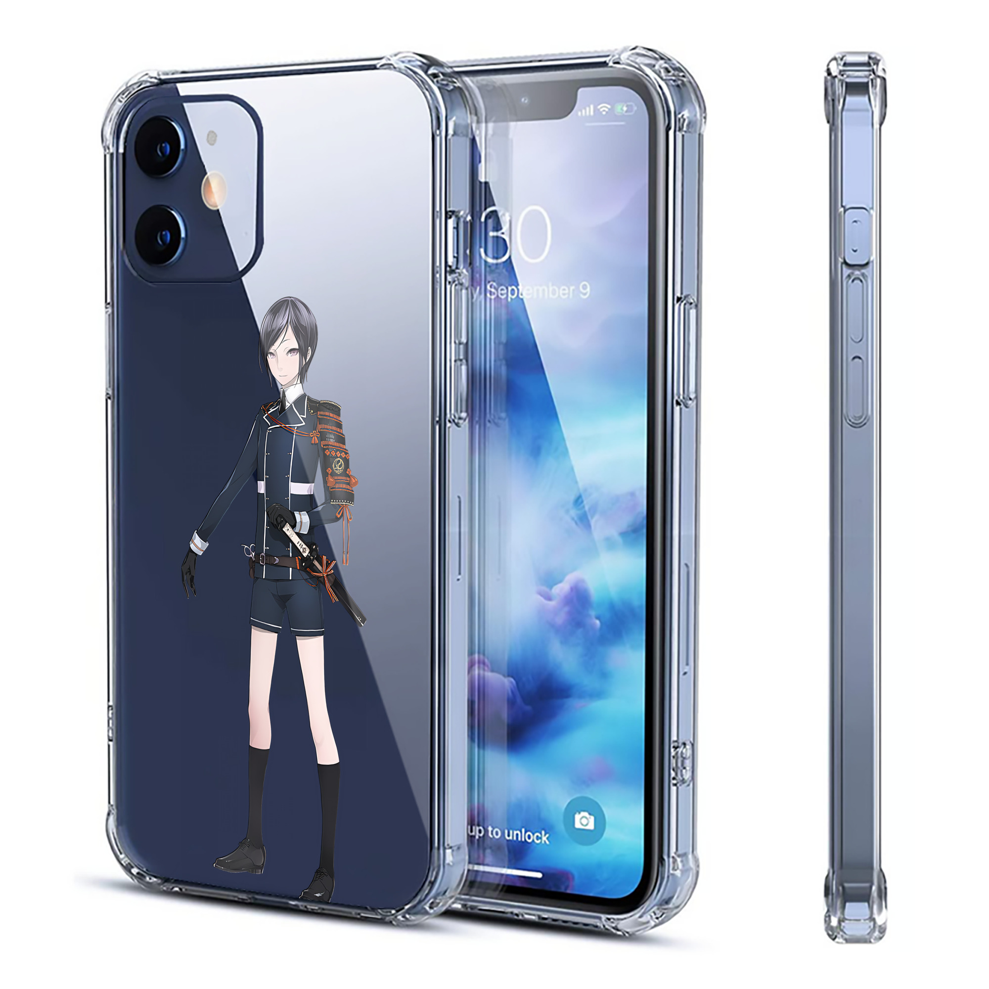 （画像用） 刀剣乱舞 Touken Ranbu 【iPhone 12シリーズ対応】透明スマホケース（クリアソフトケース）